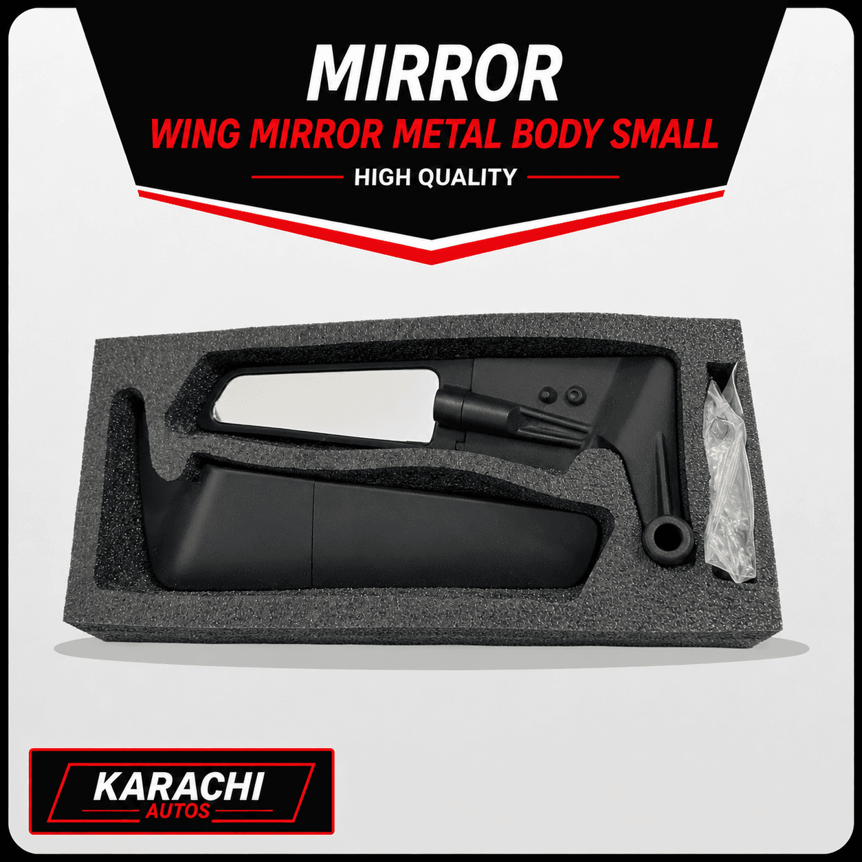 Wing Mirror Metal Body Small
