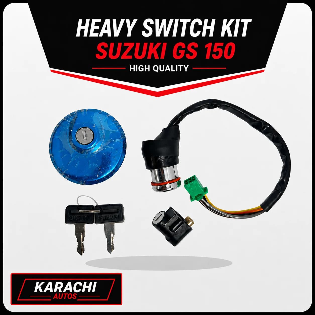 Suzuki GS 150 Heavy Switch Kit (Full Key Lock Set)